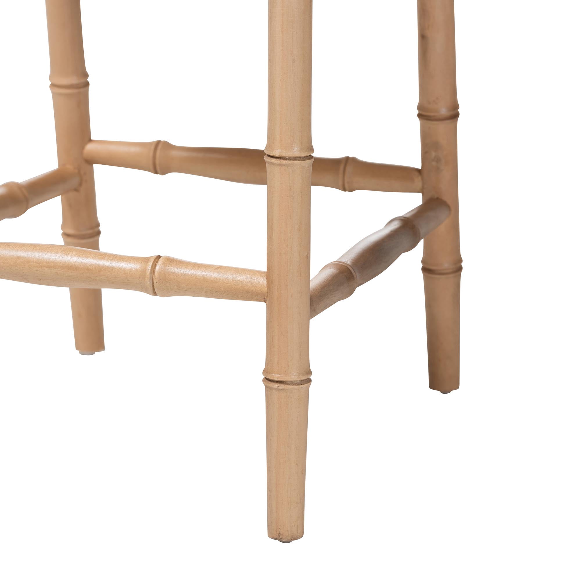 bali & pari Sandy Boho Counter Stool, Counter Height, Acacia Brown