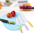 thumbnail image 2 of Juego de cuchillos de cocina de plástico para niños, paquete de 3, cuchillos de seguridad para niños, cuchillos de cocina seguros para niños, cuchillo de nailon en 3 tamaños para pan, fruta, lechuga,, 2 of 5
