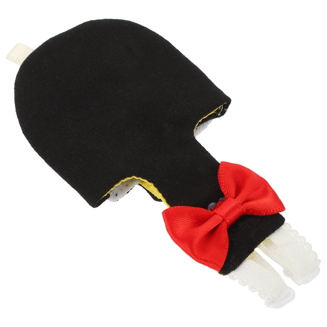 BRIGHTFUFU Reusable Bird Flight Diaper Suit for Pet Birds Black Bow