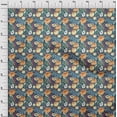 thumbnail image 4 of oneOone Tissu en Coton Flex Bleu Sarcelle Matériel de Robe à Fleurs Tissu Imprimé Tissu au Mètre 40 Pouces de Large-9q, 4 of 4