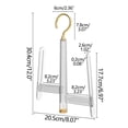 thumbnail image 2 of WJHWSX Hanging Shoe Rack,Rack Shoes,Bedroom,Hanging,Hanging Organizers,ABS,Clear, 2 of 2