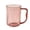 Pink #y68, variant on BiFandian Colored Transparent Thickened Plastic Bathroom Mug, Curved Ergonomic Handle Mouthwash Cup, Multi Tone Household Toothbrush Cup for Bathroom Vanity Daily Washing Use