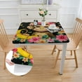thumbnail image 2 of Acheng Monkey Flower Banana Square Tablecloth Waterproof 100% Polyester Fiber 36*36, 2 of 8