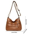 thumbnail image 3 of Crossbody Bags For Women Pocketbooks,10in Soft PU Leather Purses and Handbags Multi Pocket Shoulder Bag, 3 of 8