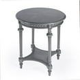 thumbnail image 2 of Beaumont Lane Lampe de Table Ronde Traditionnelle Moderne en Bois, Fini Gris, 2 of 9