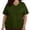 *Army Green, variant on ClodeEU Womens's Plus Size Solid V-Neck Short Sleeve Pocket Scrub T Shirts Black,Womens Plus XL
