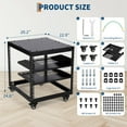 thumbnail image 2 of Towallmark 12U Open Frame Server Rack, 23''-40'' Adjustable Depth, Wall Mount & Free Standing Network Rack with 4 Lockable Casters & 2pcs 1U Server Rack Shelf, Holds All Your IT/AV Equipment Rack, 2 of 6