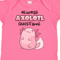 thumbnail image 4 of Inktastic Always Axolotl Questions Cute Curious Axolotl Boys or Girls Baby Bodysuit, 4 of 5