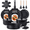 Black Frying Pan Set, variant on Ammeloo 20pcs Ceramic Pots and Pans Set Non Stick, Ceramic Cookware Set with Removable Handles, Stackable Space Saving, Induction & Oven & Dishwasher Safe, Cream White