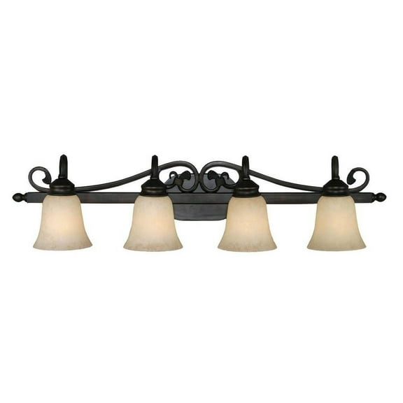 4 Light Vanity in Casual Style 9 inches High By 37 inches Wide Bailey Street Home 170-Bel-647567