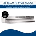 thumbnail image 3 of Broan-Nutone 413604 36 Inch Ductless Under Cabinet Range Hood, Stainless Steel, 3 of 4