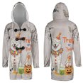 thumbnail image 3 of Trick or Treat Samoyed Funny Mummy Cosplay Pumpkin Candy Basket All Over Print 3D Hooded Duffle Toggle Coat Siberian Sammy Dog Lover - 12016, 3 of 6