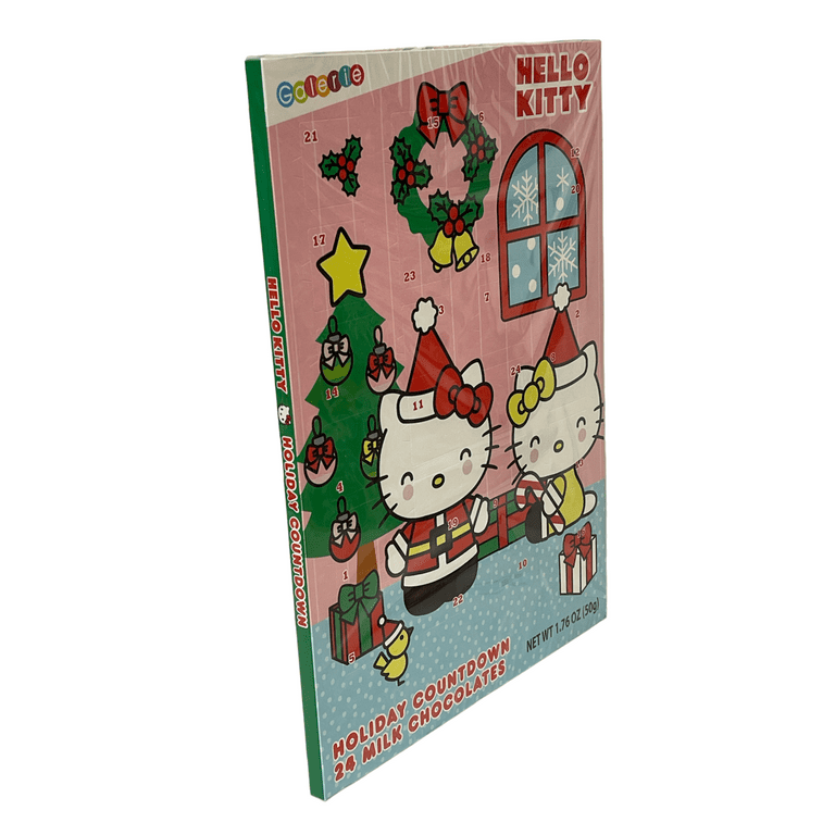 Hello Kitty by Sanrio Christmas Holiday Countdown 24 Milk Chocolates -  Walmart.com