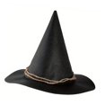 thumbnail image 1 of Sombrero de bruja decorativo para Halloween, accesorio fotográfico novedoso para disfraces y festivales Negro, 1 of 9