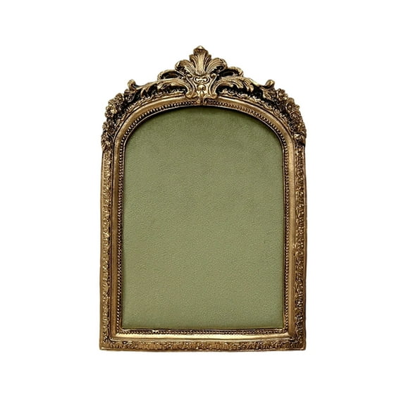 lixuesong Classical Photo Frame Jewelry Showcase Flannel Lined Resin Construction Earring Necklace Holder For Home Retail Use