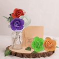 thumbnail image 3 of 100Pcs Fake Flower Head Realistic Artificial Rose Foam Flower Head with Gauze Mesh DIY Wedding Simulation Floral Decor, 3 of 6