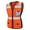Orange, variant on TCCFCCT Safety Vest for Women 11 Pockets Mesh Reflective Vest with Zipper, High Visibility Neon Construction Work Vest for Lady Surveyors/Warehouse, Snug-Fit, Durable, ANSI Compliant, Pink XS