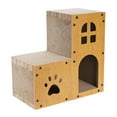 thumbnail image 1 of koolsoo Cardboard Cat House Cave Furniture Protector for Apartment Kittens Farmhouse 56cm, 1 of 9