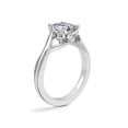 thumbnail image 3 of 1.00 Ct VS1 Clarity Emerald Cut Genuine Diamond Solitaire Wonderful Ring for Bride in Solid 18K White Gold Size 10.5, 3 of 8
