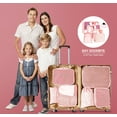 thumbnail image 7 of Packing Cubes 9 Set, Travel Packing Organizers with Large Toiletries Bag for Clothes Shoes, Pink, 7 of 7