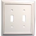thumbnail image 1 of Placa de pared Amerelle Savannah de madera con doble palanca, color blanco envejecido, 1 of 7