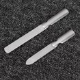thumbnail image 4 of KAKOWELY 1 Set of 2PCS Anti-rust Nail File Stainless Steel Polishing Nail File Practical Manicure Tool Wear Resistance Nail Shaping File for Home Salon Use Short Style+Long Style Silver, 4 of 4