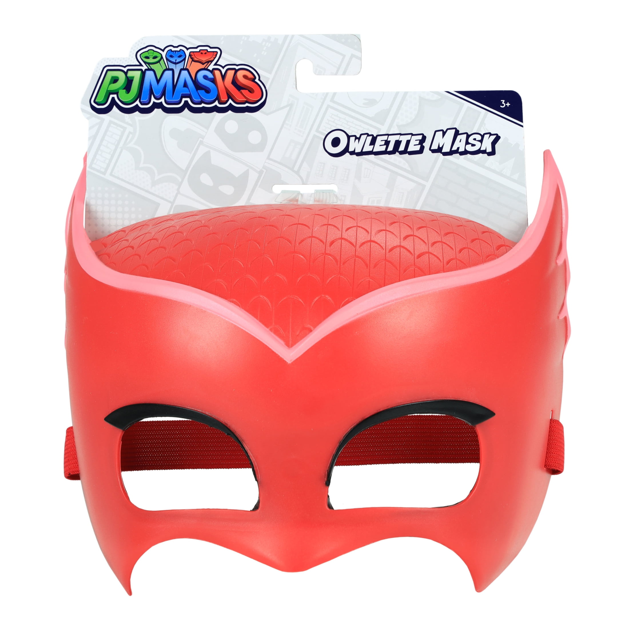 PJ Masks Owlette Mask, Adjustable Kids Mask for Owlette Costume, Red, Kids Toys for Ages 3 up