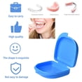 thumbnail image 1 of Retainer Box - Caja de protección bucal para dentaduras postizas de ortodoncia Estuche de cuidado bucal (Azul) Ygjytge Cuidado Belleza, 1 of 3