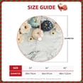 thumbnail image 2 of Salouo Pumpkin And White Marble Christmas Tree Skirt 48" Farmhouse Christmas Decorations Snowman Xmas Tree Skirt Tree Mat for Holiday Party Decor, 2 of 8