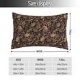 thumbnail image 2 of Salouo Brown Camouflage Skull Pattern Pillow Cases,1PC Pillow Covers with Envelope Closure Decorative Pillow Case for Bed Couch,Pillows Not Included-20"x30", 2 of 6