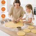 thumbnail image 2 of Round Biscuit Cookie Cutters Set, 12 Pcs Round Cookie Cutters for Baking with Storage Box, Pastry Cutter Biscuit Cutters for Baking Pastries Doughs Doughnuts, Dishwasher Safe,silver, 2 of 11