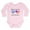 Petal Pink, variant on CafePress - Made In America With Greek Parts Body Suit - Long Sleeve Cotton Baby Bodysuit