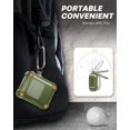 thumbnail image 6 of Fintie Case for Airpods 2 & Airpods 1, Support Wireless Charging & Front LED Visible, Reinforced Corner Bumper Shock Resistant Protective Silicone Cover Skin with Carabiner [Olive], 6 of 7