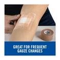 thumbnail image 2 of Nexcare Gentle Paper First Aid Tape, Tan, 1 in x 10 yds, 2 Rolls, 2 of 10