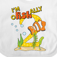 thumbnail image 4 of Inktastic I'm O-Fish-Ally Two- cute clownfish second birthday Boys or Girls Baby Bib, 4 of 4