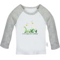 thumbnail image 2 of iDzn Do You Suppose She's A Wildflower Funny T shirt For Baby, Newborn Babies T-shirts, Infant Tops, 0-24M Kids Graphic Tees Clothing (Long Gray Raglan T-shirt, 18-24 Months), 2 of 5
