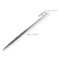 thumbnail image 2 of KAKOWELY Heavy Duty Camping Stakes 6Pcs for Reliable Hold of Tents and Slides in Outdoor Settings, 2 of 8