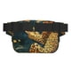 thumbnail image 3 of Fotbe Leopard Reading Tarot Cards Cangurera Cuadrada con Estampado de Doble Capa, Bolsa de Cintura Ajustable Mini para Hombres y Mujeres, 3 of 9