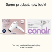 Conair Double Ceramic Travel Hair Dryer, 1875 Watts, Dual Voltage, Folding Handle