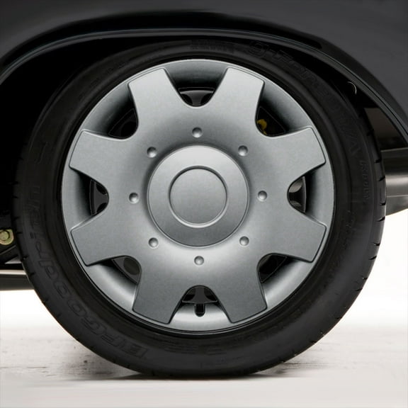 Set of Four 16" Silver Hubcap Wheel Covers for 98-01 Volkswagen Beetle (Push-on)