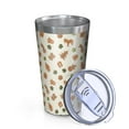 thumbnail image 2 of 16oz Tumblers Beige Christmas Gingerbread Pattern Stainless Steel Vacuum Insulated Double Wall Travel Tumbler Cups Mug with Lid and Straw,Cleaning Brush for Coffee,Tea, 2 of 4
