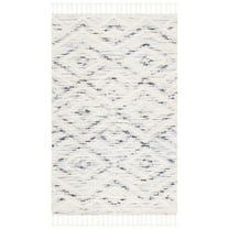 SAFAVIEH Natura Embla Southwestern Area Rug, Ivory/Blue, 3' x 5'