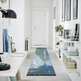 thumbnail image 4 of Yayeee Runner Rug for Bedroom 2'x6' Machine Washable Hallway Non Slip Mat, Blue Sky and River, 4 of 8