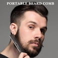 thumbnail image 4 of Linkidea Men's Beard Comb, Fine Tooth Facial Hair Grooming & Styling Tool, Anti-Static, Portable Pocket Size for Travel, Compatible with All Beard Types (Grey), 4 of 6