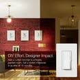 thumbnail image 4 of Lutron Diva LED+ Dimmer Light Switch Halogen, and Incandescent Bulbs, 150 Watt, 4 of 6