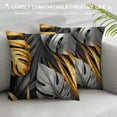 thumbnail image 3 of Acheng Palm Leaves with Lush Branches and Leaves Tropical Jungle Palm Leaves Short Plush Pillowcase 1 Piece White, 3 of 5