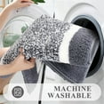 thumbnail image 5 of Ileading Bathroom Rugs Sets 4 Piece with Lid Cover Absorbent Microfiber Bathroom Shower Mat Set, Dark Gray, 5 of 12