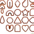 thumbnail image 3 of Juego de Arcilla Polimérica, 24x Arcilla DIY, Hecho a Mano, con Tarjetas para Pendientes, Pendientes de Arcilla para Hacer Joyas, Pendientes de Arcill , rojo Rojo 142 piezas perfecl Cortador de arcilla polimérica, 3 of 3