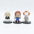 thumbnail image 3 of Zshan 10pcs Horror Character Action Figures Set,Mini Super Villain Minifigures Model for Fans Birthday Party Cake Topper,Easter Halloween Parties Decoration, 3 of 5