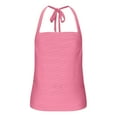 thumbnail image 3 of Halter Tops for Women 2025 Summer Going Out Tops Backless Crop Sleeveless Workout Shirts Cute Y2k Clothes with Strappy, 3 of 5